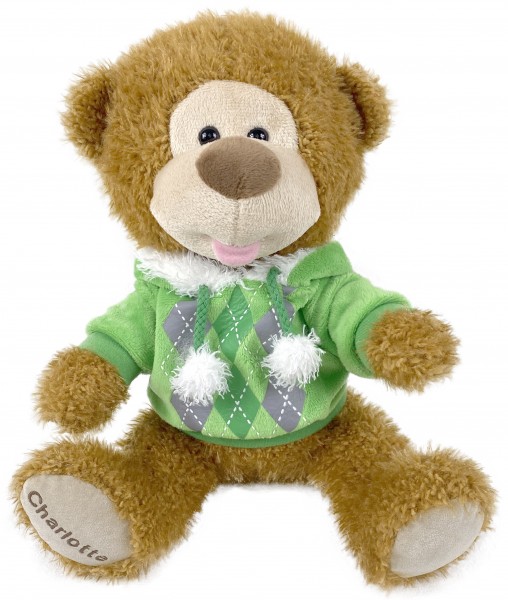 Knuddelbär mit Name und Datum bestickt