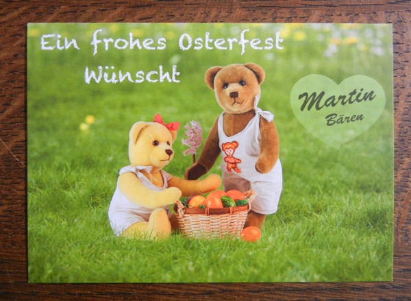 Bärige Osterkarte
