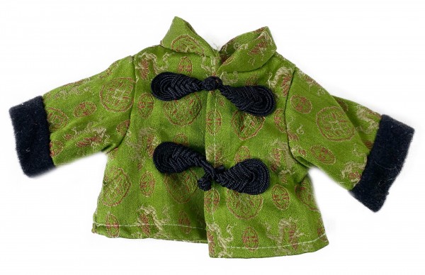 grüne Jacke mit asiatischem Muster